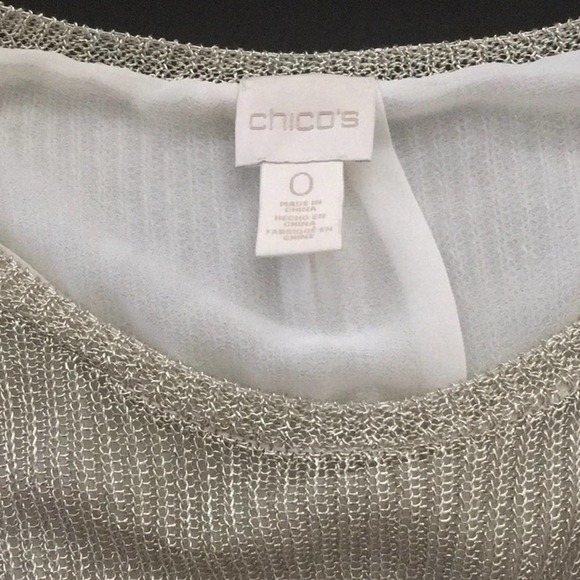 Chico’s Metallic Top - Picture 3 of 3